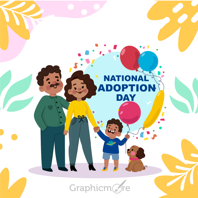 Free Download Vector Templates of National Adoption Day