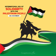 International day of solidarity with Palestinian people free template