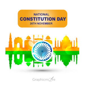 National Constitution Day template free vector download