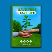 Save tree save life poster free download in PSD formats