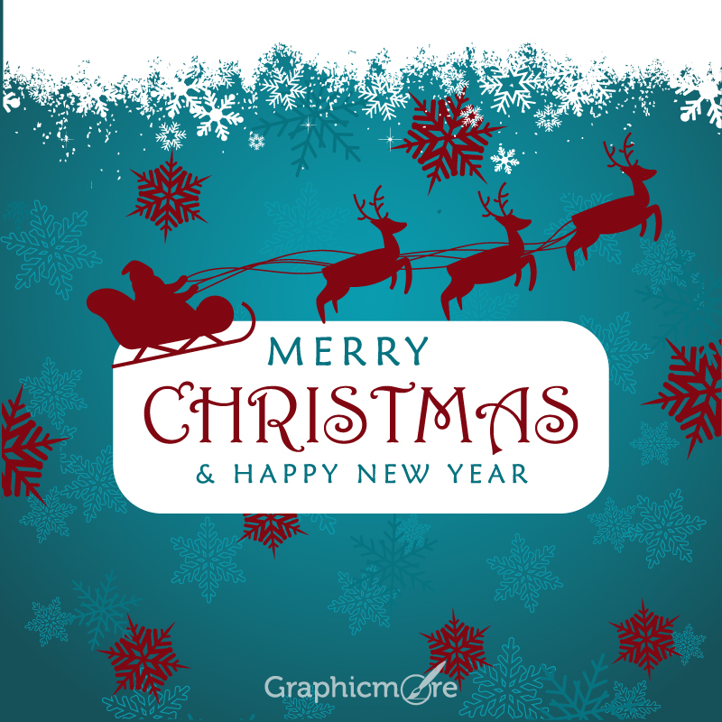 25th December Happy Merry Christmas Day poster vector download