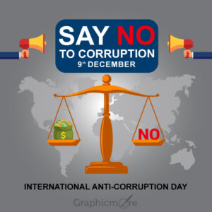 Anti-Corruption Poster free download vector format