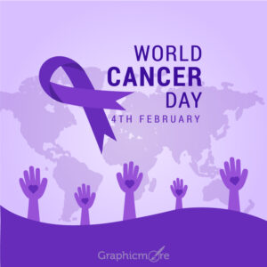 World Cancer Day Poster free download in the ai format