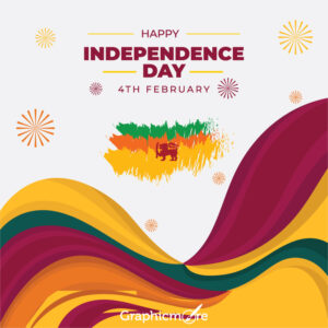 Sri-Lanka Independence day poster free download in the vector format