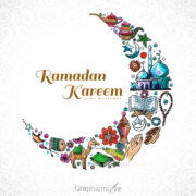 Beautiful Ramadan Kareem template free download in vector file