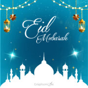 Eid Mubarak 2024 Banner free download in the PSD formats