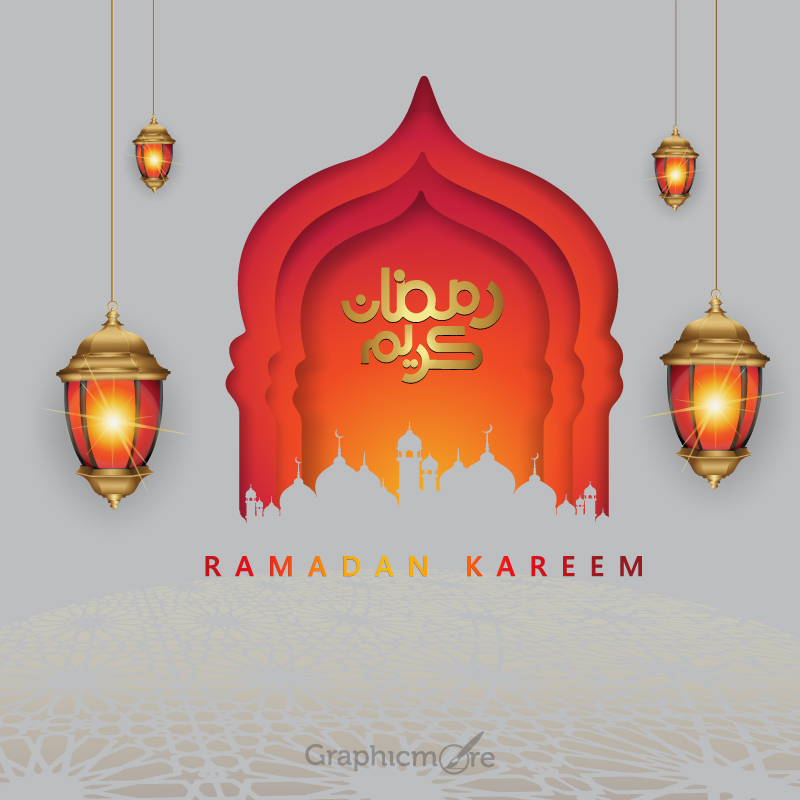 Ramadan Kareem Elegant design free download in the vector format