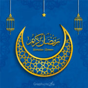 Ramadan Kareem Greeting Card free in the vector format download