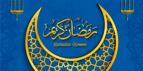 Ramadan Kareem Greeting Card free in the vector format download