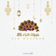 Simple Eid Greeting Card Banner Templates free download in the vector format
