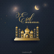 Beautiful Eid Mubarak Greetings Cards Banner Templates download in vector format