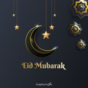 Eid Mubarak 2024 Modern Greetings Cards and Banner Templates download in vector format