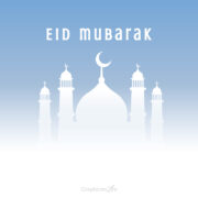 Greeting Cards of Eid Mubarak Banner Templates free download in the vector format