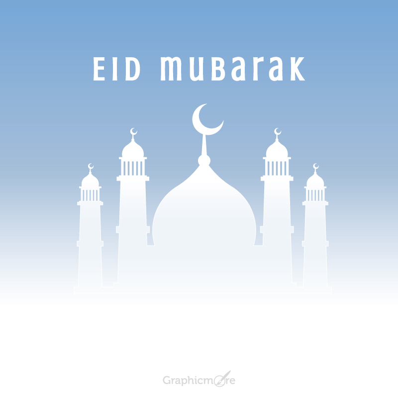 Greeting Cards of Eid Mubarak Banner Templates free download in the vector format