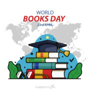 World Books Day Template free download in the vector format