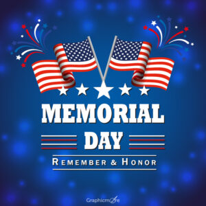 USA Memorial Day template and post free download in the vector formats