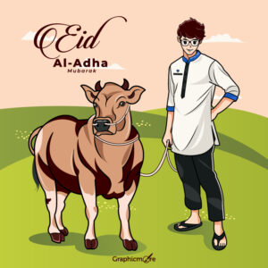 Amazing Eid ul Adha Mubarak Greeting banner free download in the vector formats