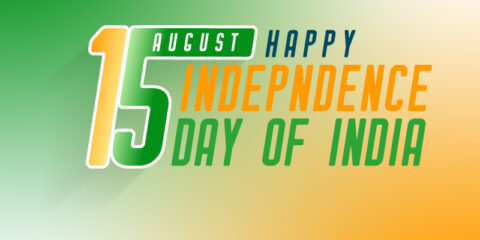 15th August Happy India independence day banner vector download