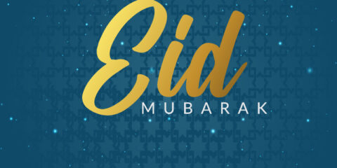 2025 Simple Eid Mubarak Greetings Template Design free download in the vector format