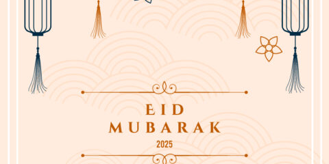 Best Amazing Eid-ul-Fitr Mubarak 2025 Design free download in the vector format