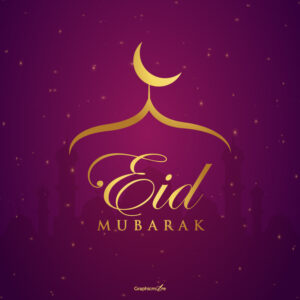 Elegant Free Eid Mubarak Greeting Template Design download in vector formats