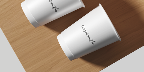 Free Coffee Cups Mockups download in the PSD format