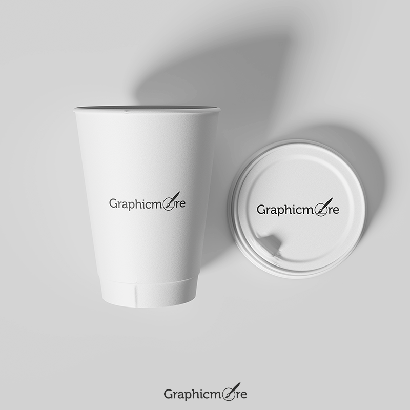 Simple Coffee Cups Mockups free download in the PSD format