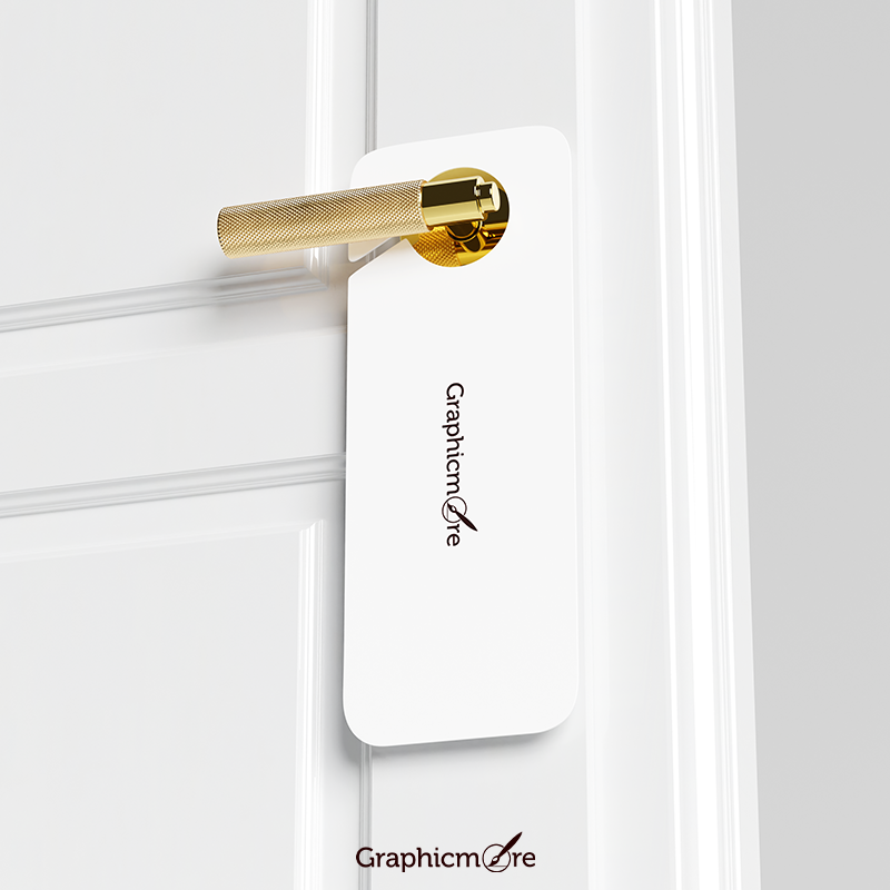Free Doors Hanger mockups download in the PSD format