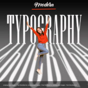 Modern Typography poster design in photoshop