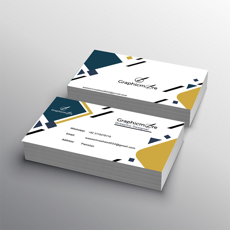 Simple Minimal Business Card Template Design Free PSD File