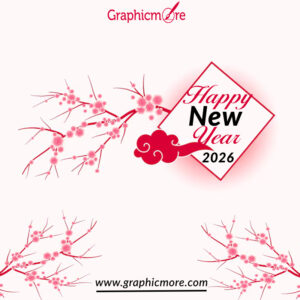 2026 Happy New Year Background Design
