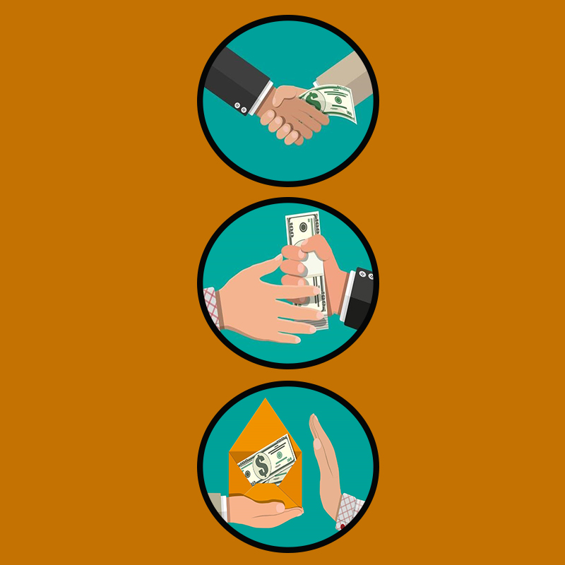 Anti Corruption Hand Sign