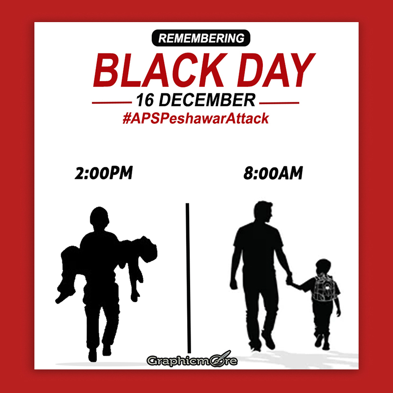 Black Day APS Peshawar Attack Template