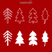 Christmas Tree Card Poster Banner Vector