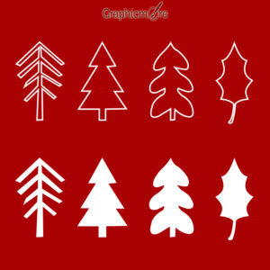 Christmas Tree Card Poster Banner Vector