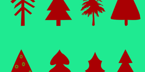 Christmas Tree Card Poster Banner Vector