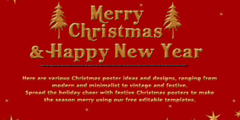 Creative Christmas Poster Template Design