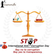 International Anti Corruption Day Creative Design