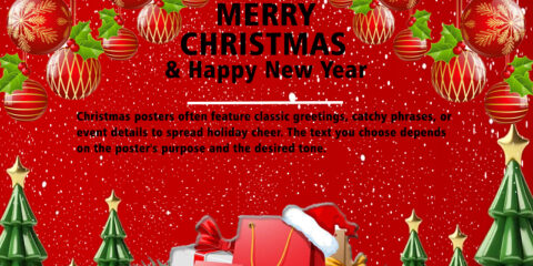 Merry Christmas Poster Template