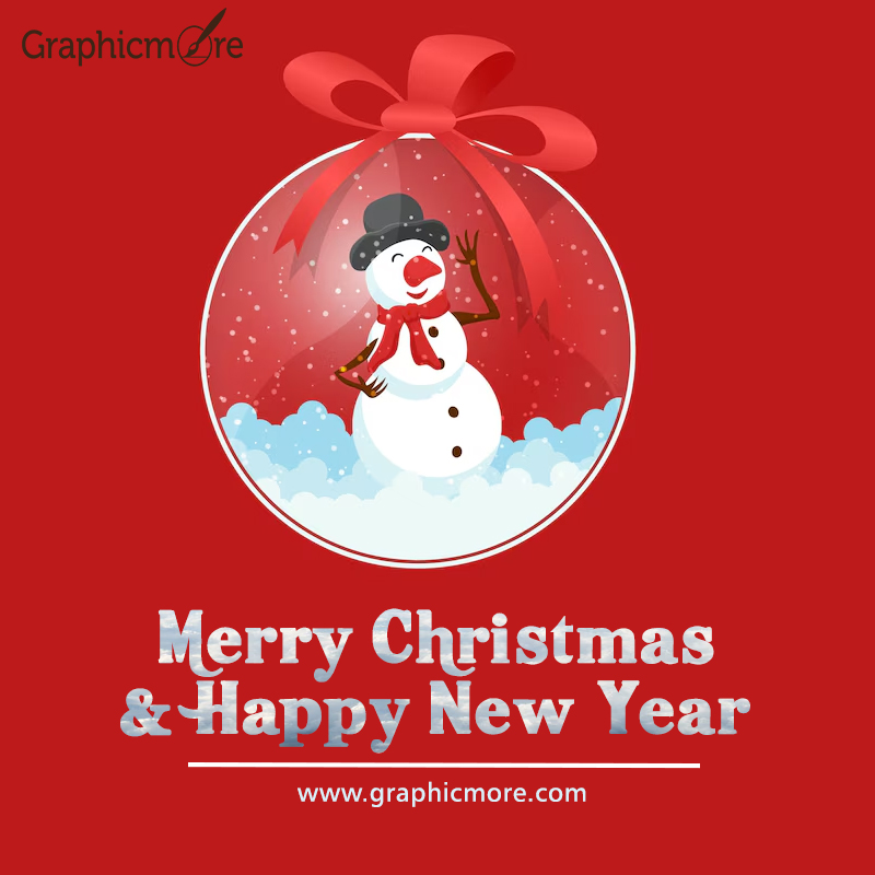 Merry Christmas Poster Template in PSD
