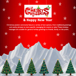 Merry Christmas Poster Template in PSD