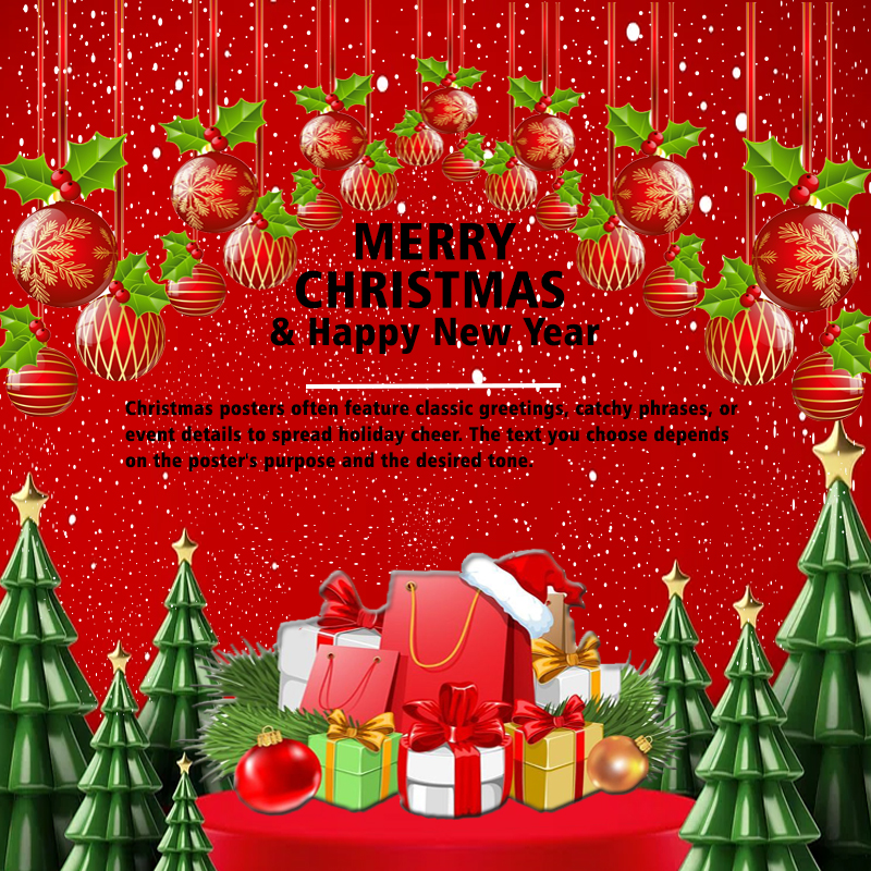 Merry Christmas Poster Template