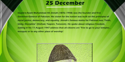 Quaid e Azam Day 25 December Vector Design