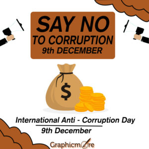 Stop Corruption Logo Design Template Vector Royalty Free