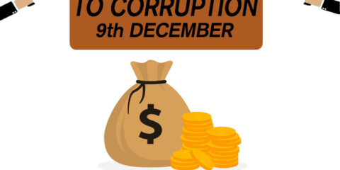 Stop Corruption Logo Design Template Vector Royalty Free