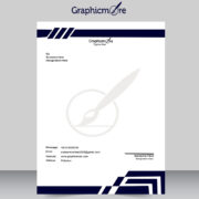 Creative letterhead design template free download PSD