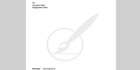 Creative letterhead design template free download PSD