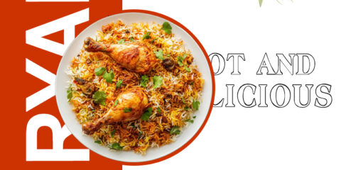 Delicious Chicken Biryani Banner Post And Social Media Template PSD Free Download