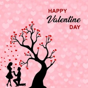 14th February Happy Valentines Day Greeting card free download in the vector