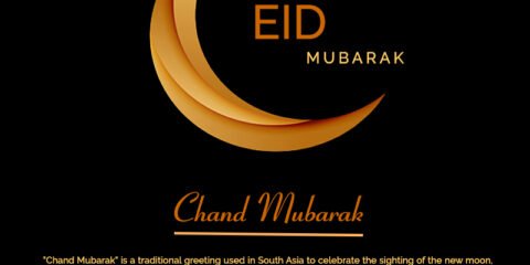 Chand raat mubarak post template Free PSD